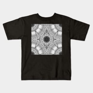 Magical black and white mandala 001 Kids T-Shirt